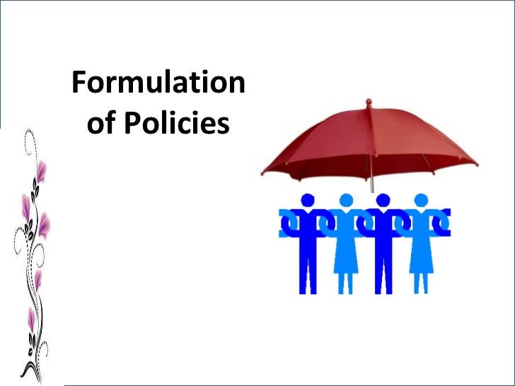policy formulation