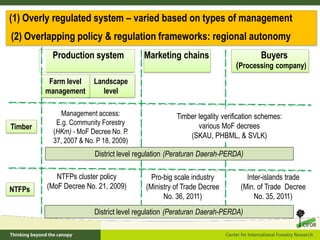 Policy framework for complementary integrated Management of Timber and Non-timber Forest Products to Enhance Local Livelihoods in Indonesia