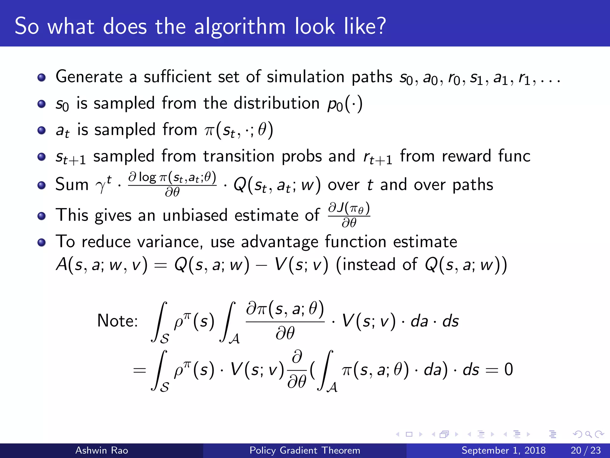 Policy Gradient Theorem PDF Policy gradient theorem pdf
