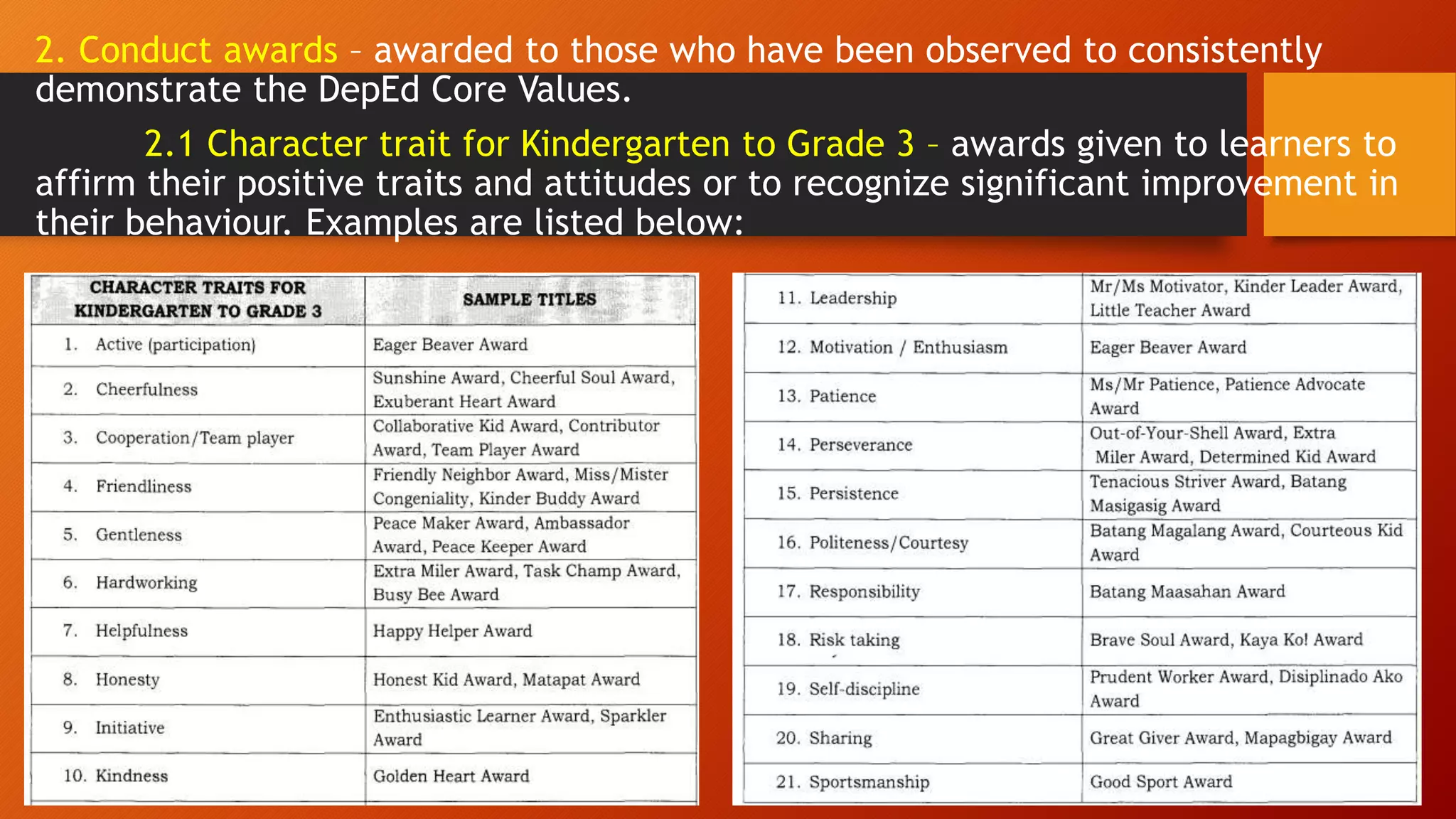 Policy Guidelines on Awards and Recognition | PPTX