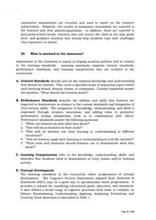 Policy Guidelines on Classroom Assessment for the K to 12 Basic ...