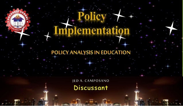 Policy implementation process