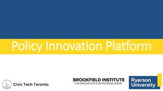 Policy Innovation Platform
 