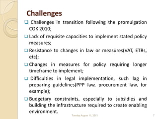 Policy Inplementation Challenges Policy instruments in practice. | PDF