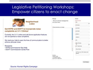 Vehicular noise is a unique quality of life issue for New Yorkers 