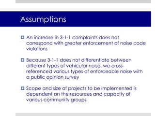 Measures of Evaluation, Strategies and Analysis of Noise Code