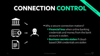 • Blocks certain hardware devices to
protect network and endpoints
• Better manageability for USB devices
• Prevents malware infections via USB
• Administrator can be notified if device
has been blocked
© F-Secure Confidential15
 