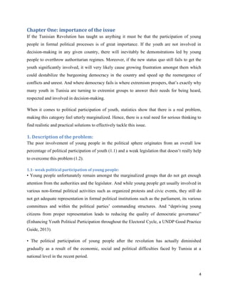 Policy paper on improving youth political participation