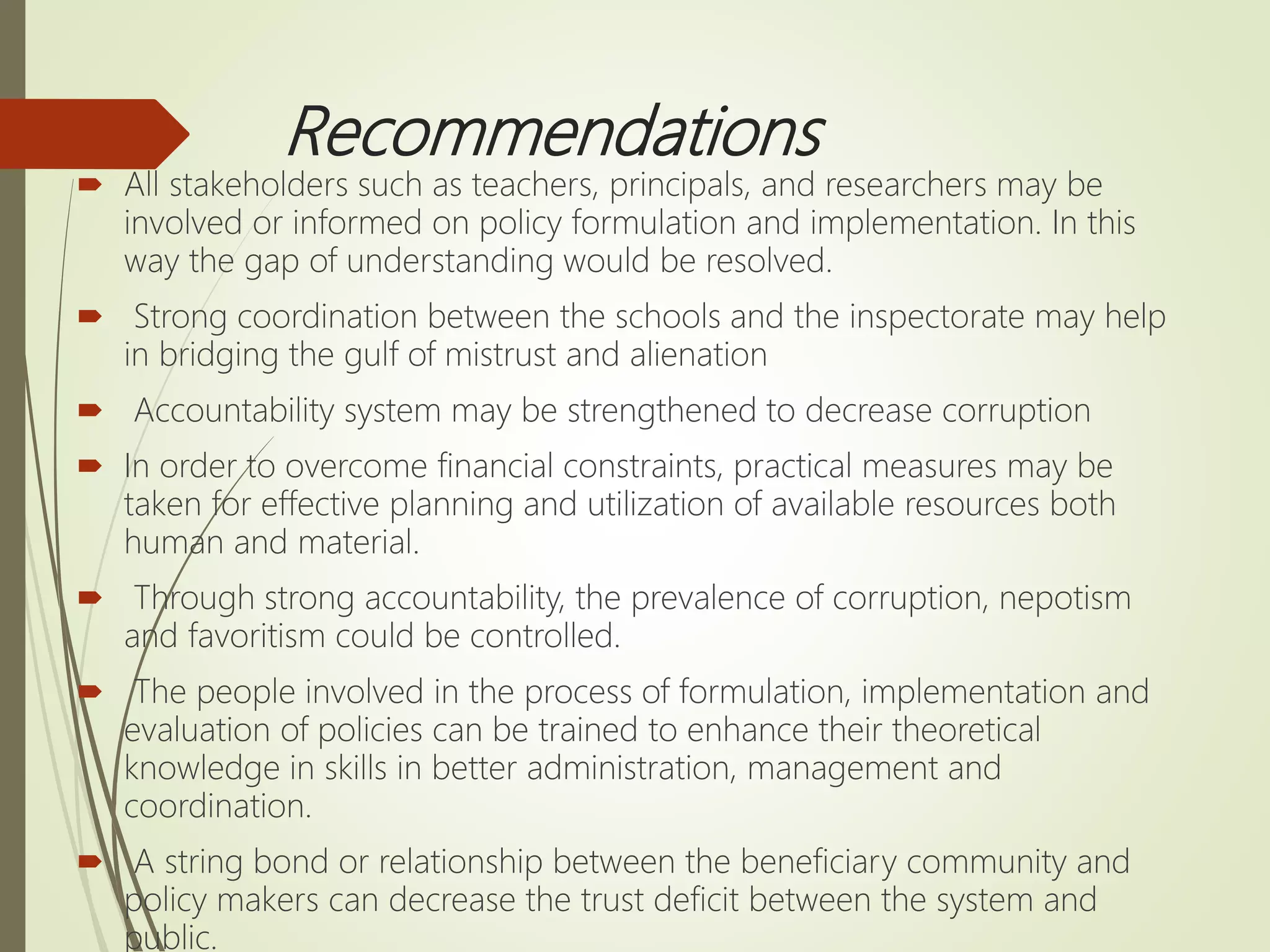 Policy, plan, and implementation | PPTX