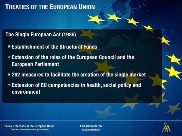 SINGLE EUROPEAN ACT 1986 PDF SINGLE EUROPEAN ACT 1986 PDF