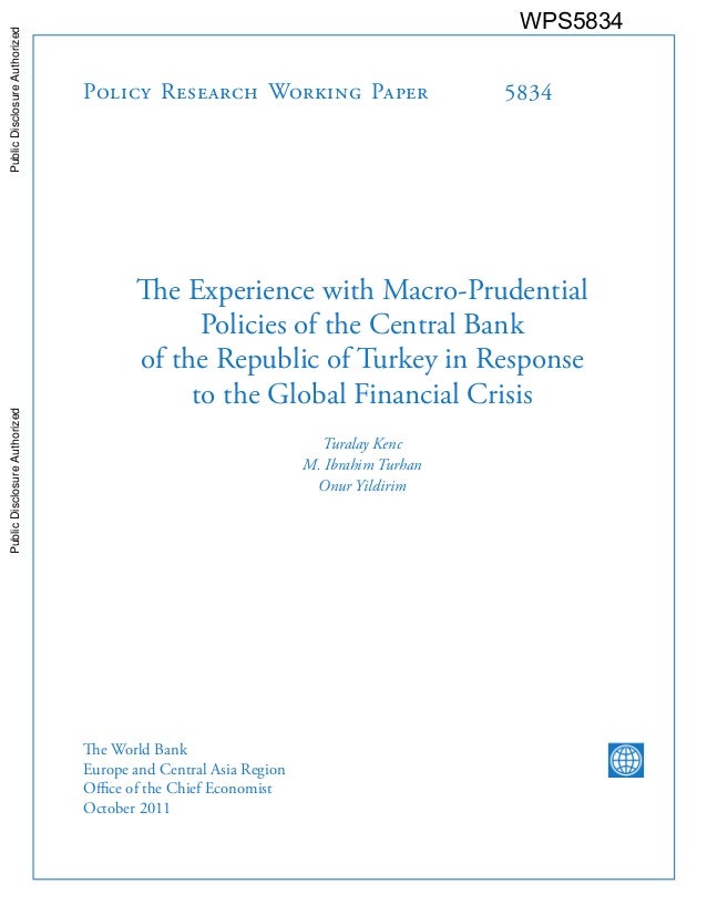 policy research working paper policy research working paper the experience with macro policy research working paper policy research working paper the experience with macro