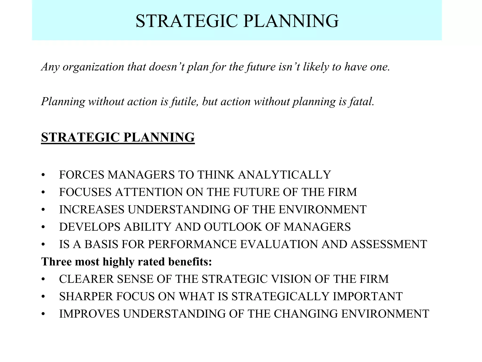 Policy vs strategic planning | PPT