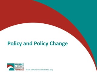 Policy and Policy Change 