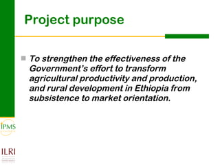 Contributing to evidence-based policy making: IPMS approach