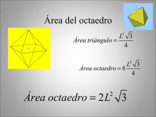 Área del octaedro 