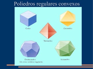 Poliedros regulares convexos
 