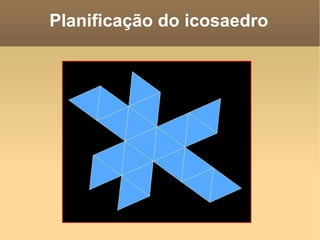 Planificação do icosaedro
 