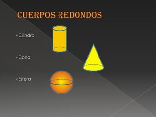 Cilindro




Cono




Esfera
 