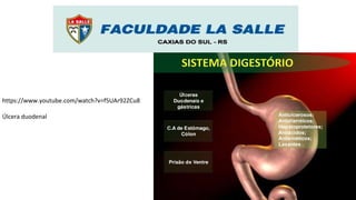 https://www.youtube.com/watch?v=f5UAr92ZCu8
Úlcera duodenal
 