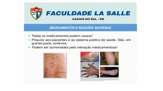 MEDICAMENTOS E REAÇÕES ADVERSAS
 