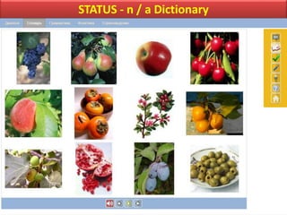 STATUS - n / a Dictionary
 