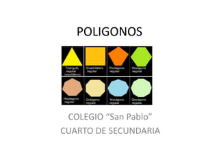 POLIGONOS COLEGIO “San Pablo” CUARTO DE SECUNDARIA 