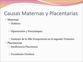 Polihidramnios y oligohidramnios