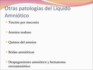 Polihidramnios y oligohidramnios