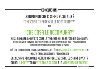 conclusioni
g. Babbini - s. Forte - c. Maccaferri
 