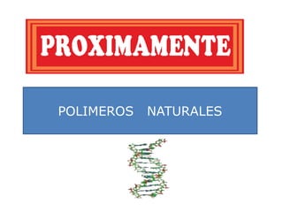 POLIMEROS NATURALES
 