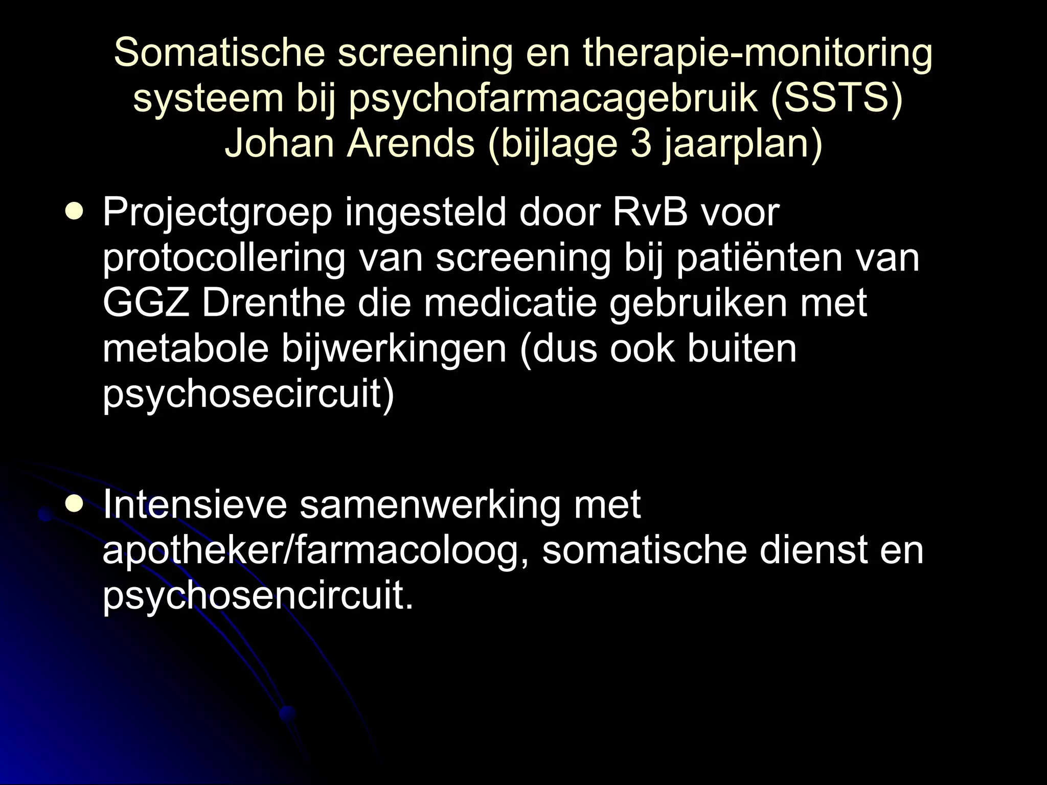 Poli (Metabole) Stoornissen In De Psychiatrie | PPT