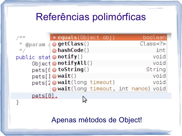Polimorfismo em java