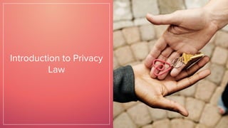 Introduction to Privacy
Law
 