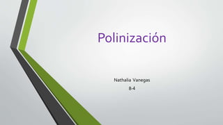Polinización
Nathalia Vanegas
8-4
 