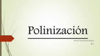 Polinización
Maria Fernanda Bossa
8-5
 