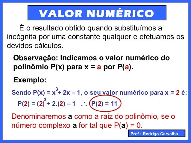 Polinômios..