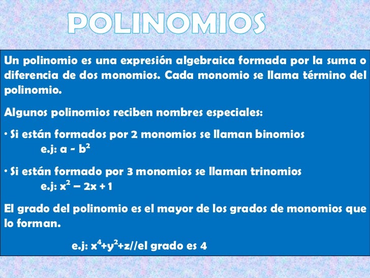 Polinomios