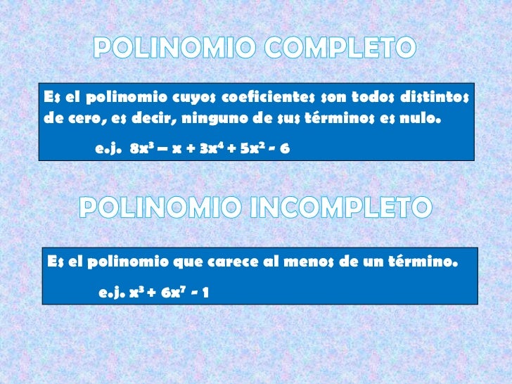 Polinomios