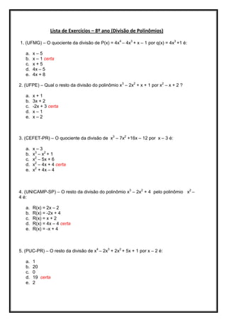 Polinomios | PDF