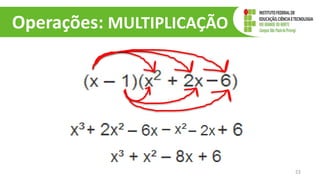Operações: MULTIPLICAÇÃO
22
 