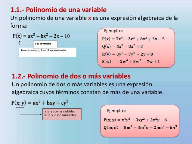 Polinomios 2° b