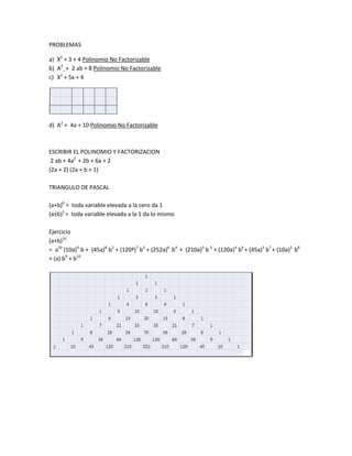 Trabajos En Clase Y Explicaciones