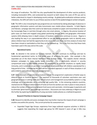Pollio Examples Polio eradication & endgame stratplan 2013 | PDF