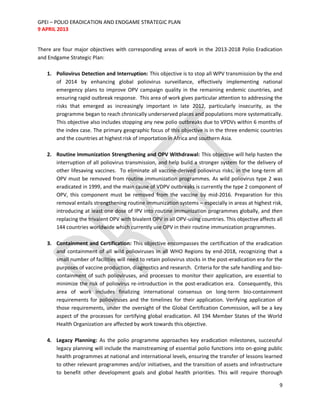 Polio eradication & endgame stratplan 2013 | PDF