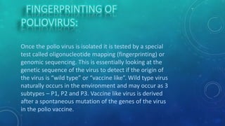 Polio Test Poliomyelitis, polio virus disease | PPTX