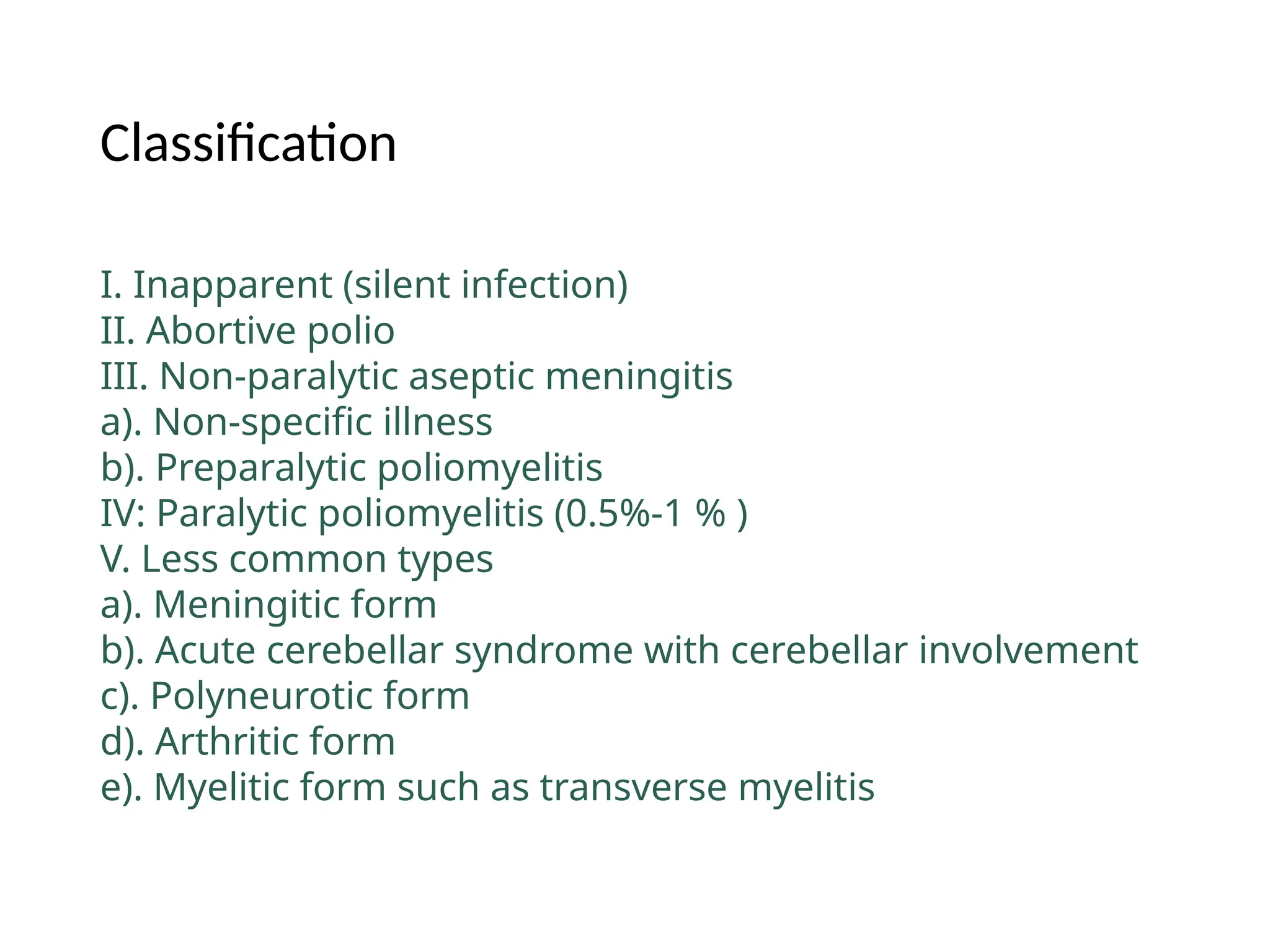 Poliomyelitis treatment and complications | PPTX