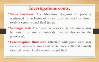 Polio Test POLIOMYELITIS BY MR MPONDELA AARON (2).ppt