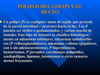 PÓLIPOS DEL COLON Y EL RECTO ,[object Object]