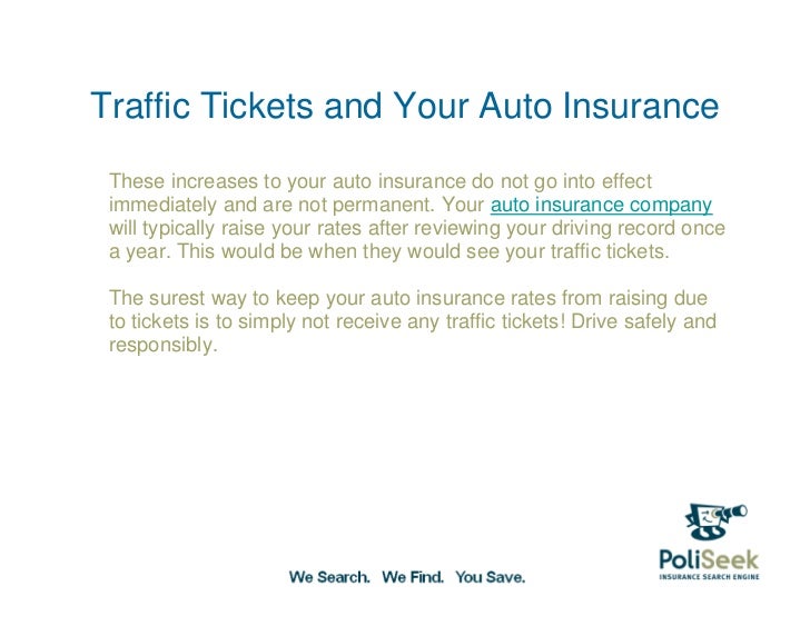 traffic tickets and your auto insurance rate auto insurance increases