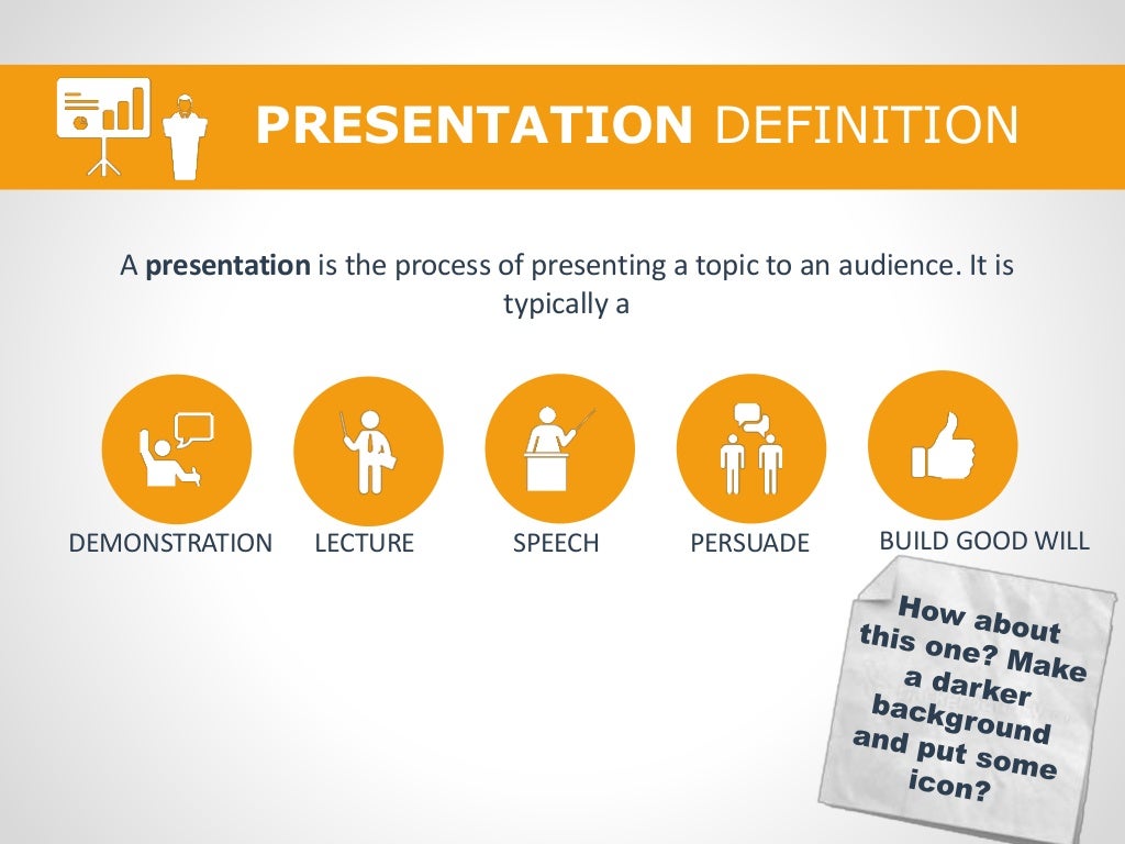 Topic presents. Bad presentation Slides. Presentation steps.